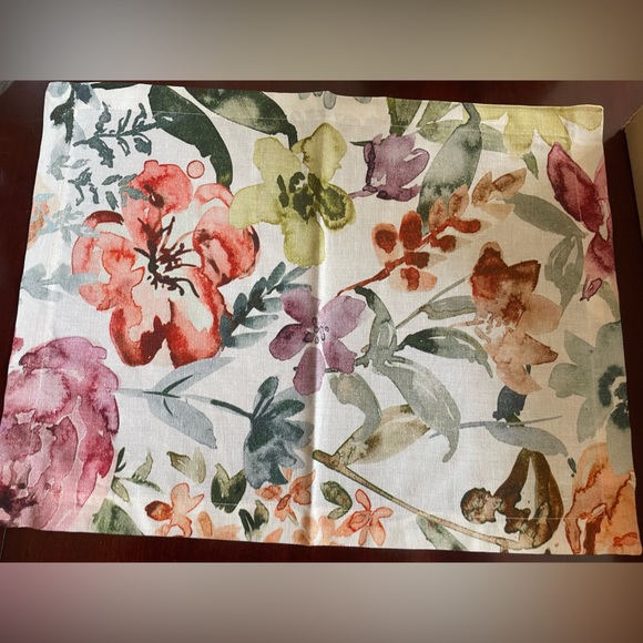 Crate & Barrel floral placemats
